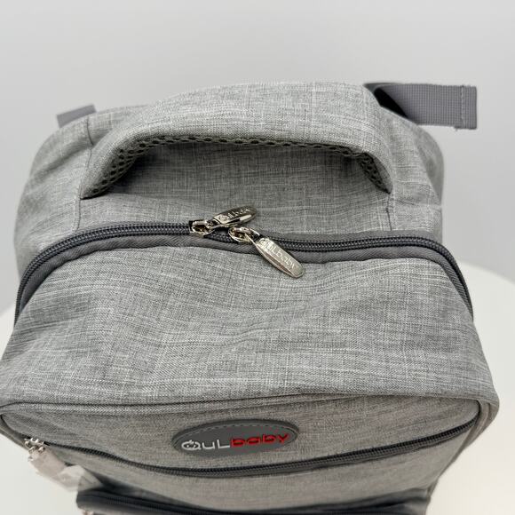 Qulbaby Diaper Bag Backpack Gray with Changing Pad Pockets Compartments NEW - Picture 15 of 16